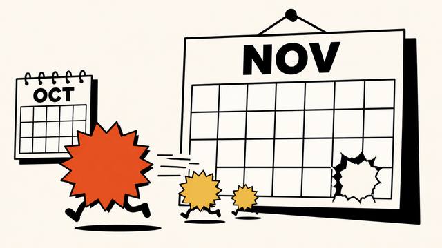 Oct/Nov calendar illustration